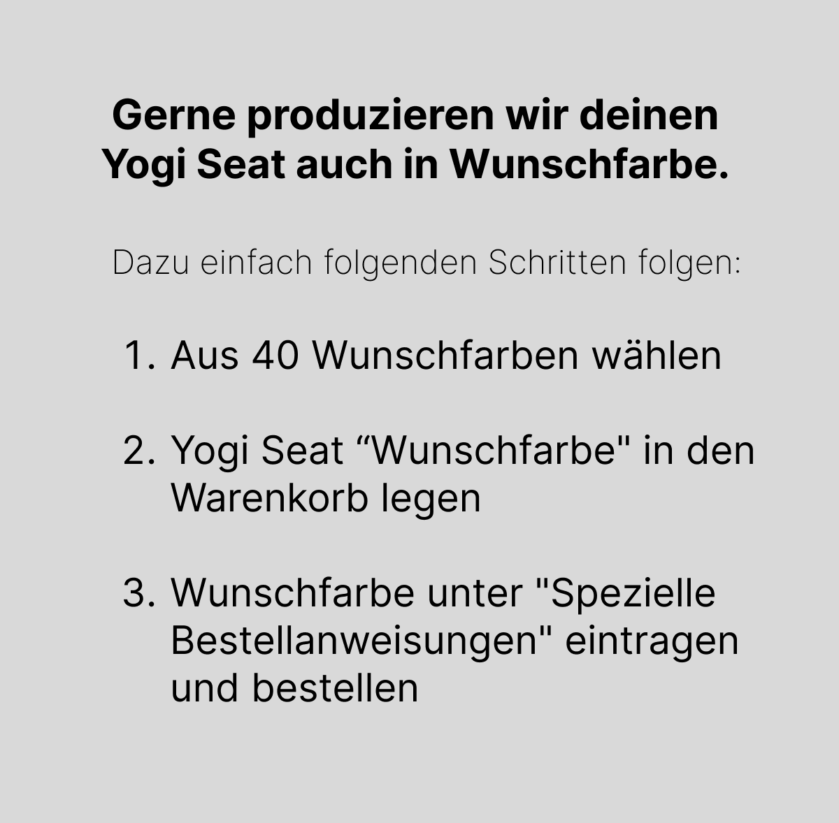 Yogi Seat